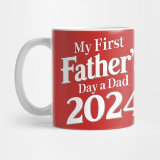 First Time Dad Est 2024 Fathers Day Mug